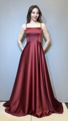 RNK 5280 İp Askılı Saten Elbise